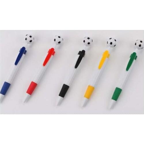 New design promotional plastic gift logo pen football ball pen