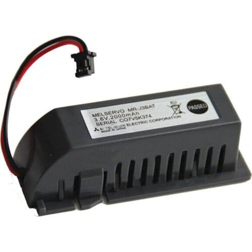 Orginal Brand New MR-J3BAT C119A 3.6V 2000mAh Li-on PLC Battery with Black Plug For MITSUBISHI CNC System M70 Control Servo