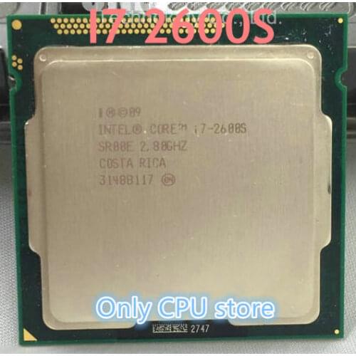 Intel core i7 2600S i7-2600S CPU Processor Quad-Core(2.7Ghz /L3=6M/65W) Socket LGA 1155 Desktop CPU (working 100% Free Shipping)