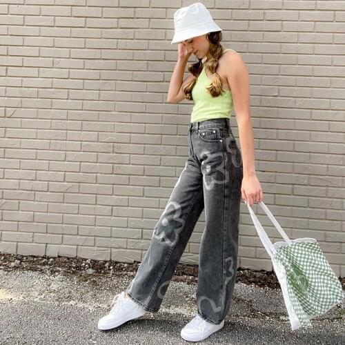 PUNK STYLE GIRL Womens Boyfriend Jeans