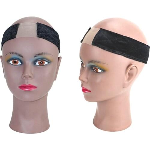 Adjustable Velvet Lace Hairband Edge Elastic Band for Wigs Materials Lace Front Human Hair Wig With Elastic Band Added Wigs in V