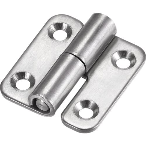 Uxcell Lift Off Hinge , Left Handedness Mini Stainless Steel Hinge Detachable Slip Joint Small Flag Hinges 37mm Long