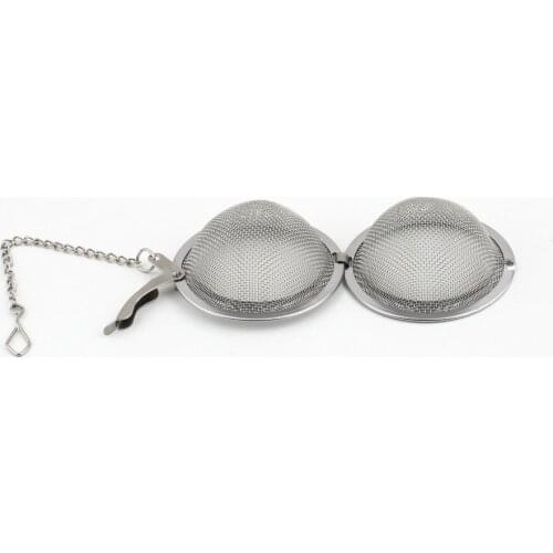 1 pc 2019 New Stainless Steel 5/4.5 cm Diameter Kettles Infuser Strainer Tea Locking Spice Egg Shaped Ball Kitchen Cooking Tools