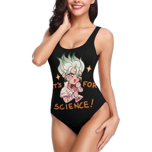 Anime One-Piece Swimsuit Cover Up Women 2021 High Cut Backless Swimwear Women Beach Monokini Kawaii Bathing Suit