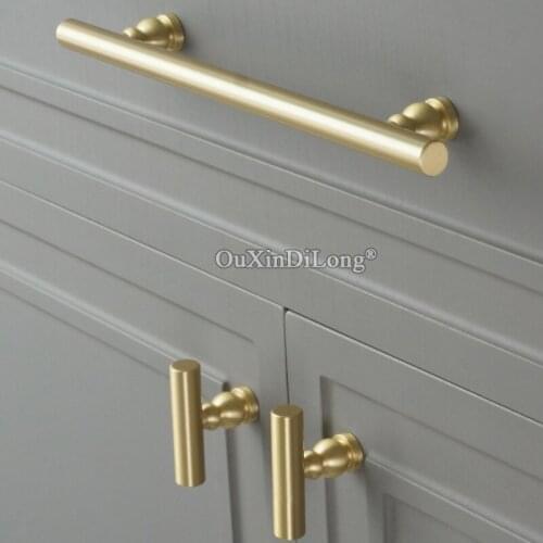 2PCS Modern Brass Creative Gourd Handles Drawer Cupboard Wardrobe Door Knobs Nordic Cabinet Pulls Furniture Long Handle FG550