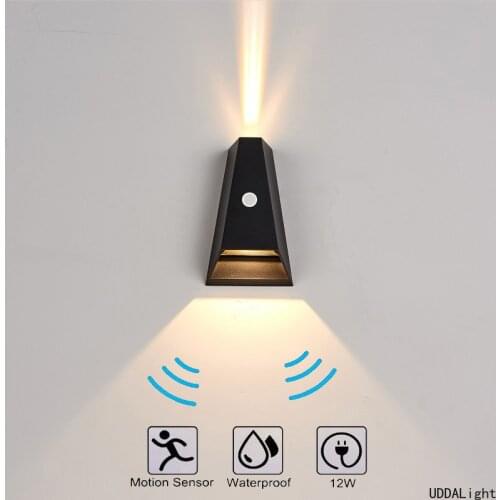 CREE Led Lamp with Sensor Outdoor Wall Light IP65 Home Outdoor Lighting Modern Aluminum jardín balcon exterior light