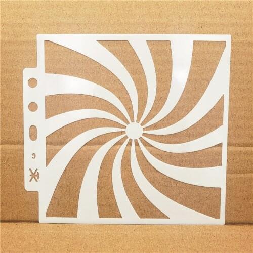 14.1*13 windmill stencils Cover template spray plastic mold shield DIY cake hollow Embellishment printing lace ruler Easter