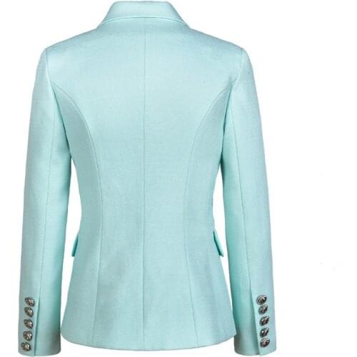 2020 New Arrival Blazer Women Runway Designer Luxury Brand High Quality Slif Fit Elegant Double Breasted Jacket Coat Office Lady