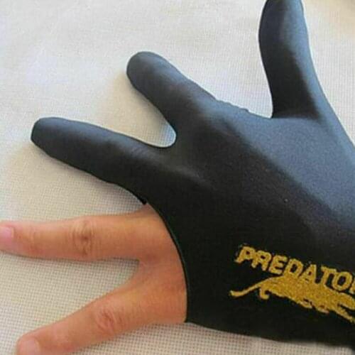 10pcs Snooker Billiard Glove Embroidery Billard Gloves Left Hand Three Finger Smooth Billiard Cue Glove Pool Fitness Accessories