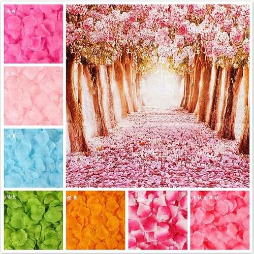 100piece/lot 5*5cm Artificial Flowers Simulation Rose Petals Decorations Wedding Marriage Room Rose Flower Gift