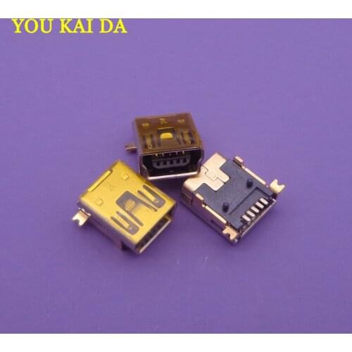 100pcs Mini USB connector B type 5pin SMT/DIP USB socket female jack 2.0