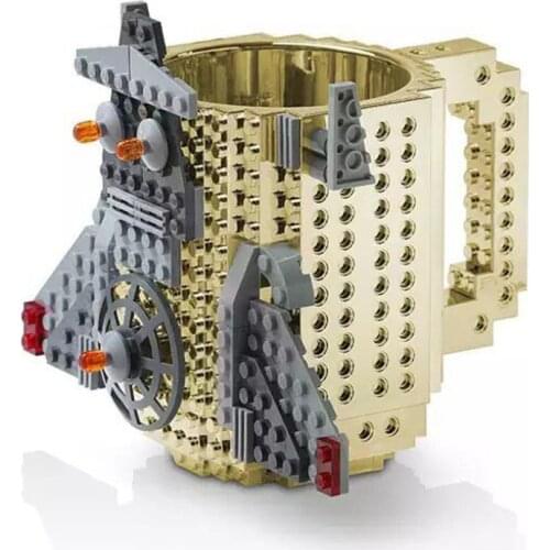 12OZ 1PCS 11 Colors Custom Lego DIY Block Puzzle Mug Build-On Brick Self Stirring Mug DIY Build-on Brick Viking Mug