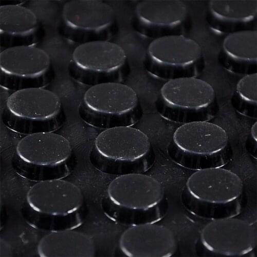 128pcs 12mm*5mm black self adhesive soft anti slip bumpers silicone rubber feet pads great silica gel shock absorber