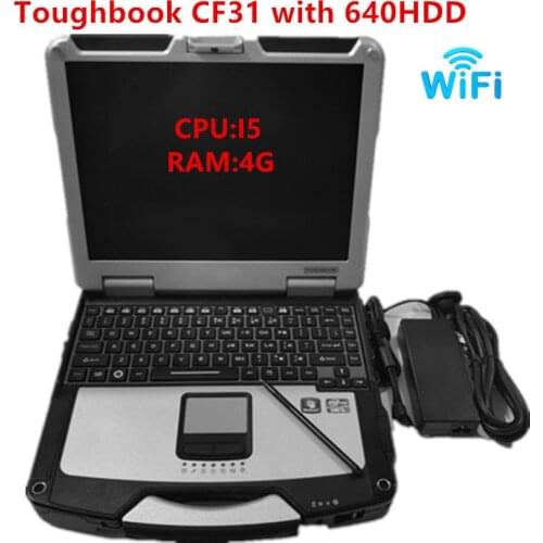 2021 Quality Toughbook CF31 laptop I5 2520 500G HDD 4G RAM can work for Star C3/C4/C5 Icom A2 next alldata CF 31 CF-31