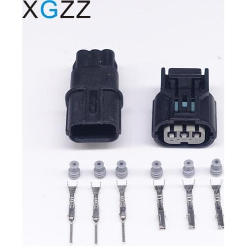 5 Sets 3 Pin 6188-4739 6189-0887 Female Male 1.2mm Auto Waterproof Connector Plug Auto Oxygen Sensor Plug For Sumitomo Truck