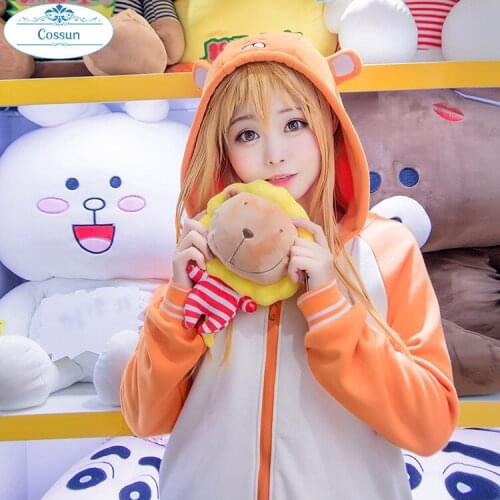 Anime Himouto!Umaru-chan Doma Hoodie Cosplay Costume Jacket Coat Skirt Set Outfit Suit cute cotton women girls coat