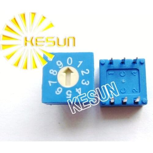FREE SHIPPING 5PCSx 100% Original ERD110 ERD110RS 3:3 0-9 10 way Blue Rotary Encoder switch ERD110RSZ