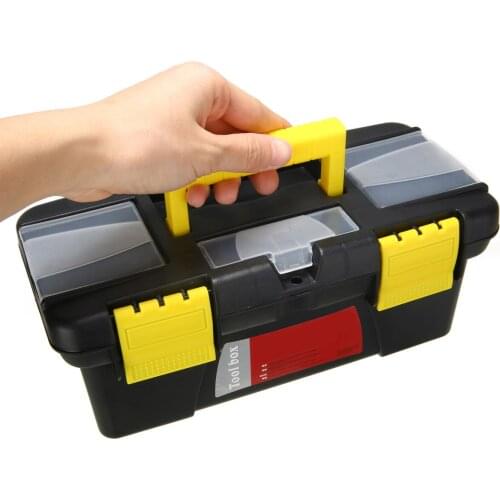 Large Storage Tool Box Double Layer Plastic Tool Hardware Case Holder Handheld Painting Pigment Storage Boxes