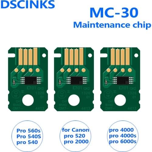 One piece MC30 maintenance tank chip for Canon Pro 560s 540 540S 520 2000 4000 4000s 6000s printer waste ink tank chips