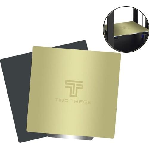TWOTREES Upgrade Removal Spring Steel PEI Sheet Pre-Applied PEI Flex Magnetic Base for CR10 Ender Sapphire Bluer Hot Bed Sticker