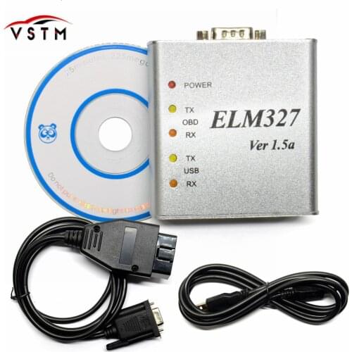 ELM327 USB Metal Aluminum ELM 327 Metal Case Elm 327 USB V1.5/V1.5a Support All OBD2 OBDII Protocols Auto Car Diagnostic Scanner