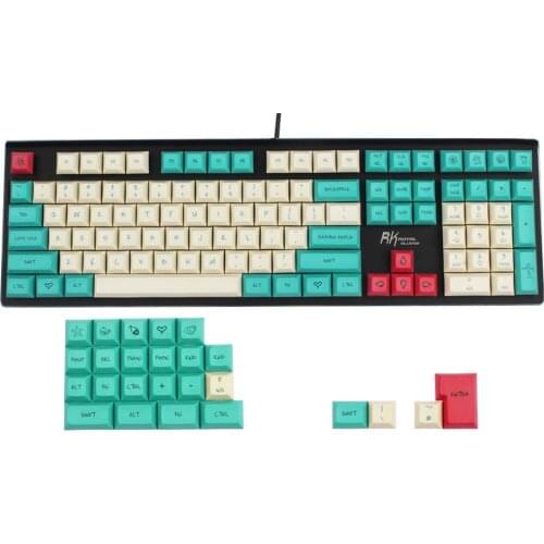 Hawaii Theme DSA Keycaps PBT Dye-Subbed for Cherry MX Switches 61 63 64 68 84 87 96 108 FC980M ANSI ISO Mechanical Keyboards