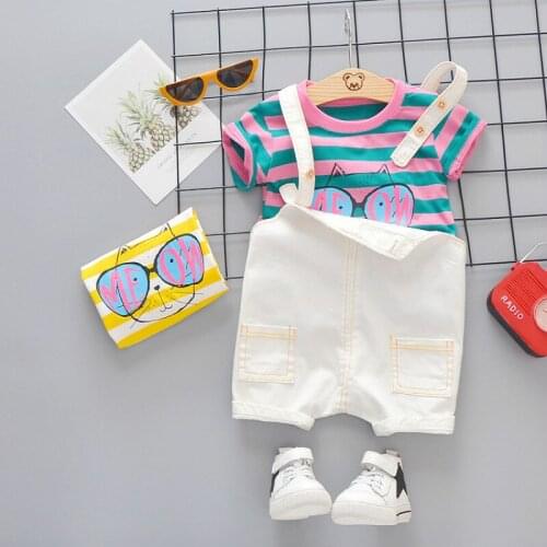 Kids Girls Clothing Set Childrens Summer Baby Newborn Sets For Girls Clothes Toddler Short Sleeve Suits Child Clothes Outfit