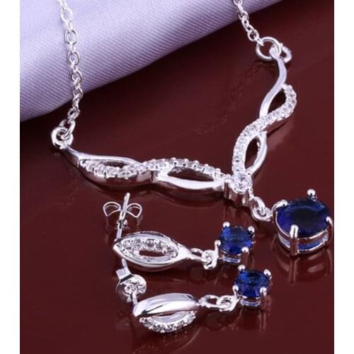 LKNSPCS642 jewelry silver plated jewelry set, fashion jewelry set Earring 507 Necklace 534 /dgxalyea dspamjwa