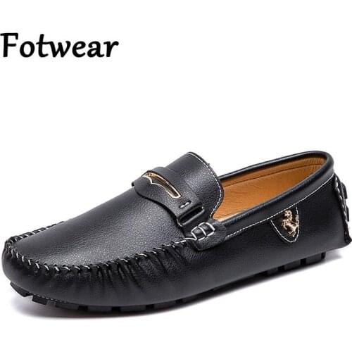 Penny Loafers Men Big Size Leather Moccasins Breathable Casual Shoes Mens Driving Shoes Outdoor Slip On Men Lazy Shoes Zapatos