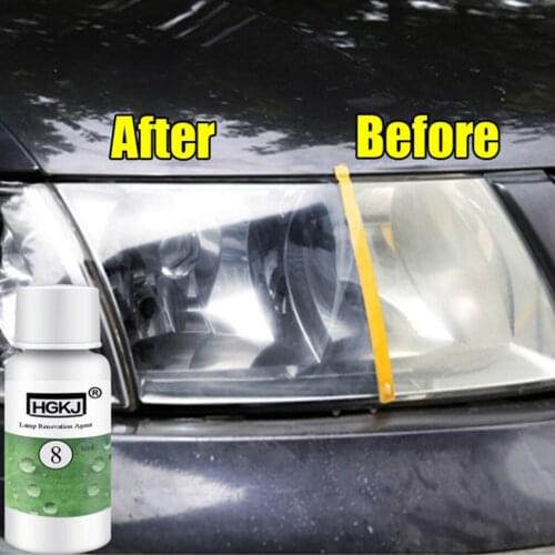 50ML HGKJ-8 Car Lens Restoration Kit Headlight Brightening Headlight Repairing Tool Anti Rain Spray For Glass Rear Mirror
