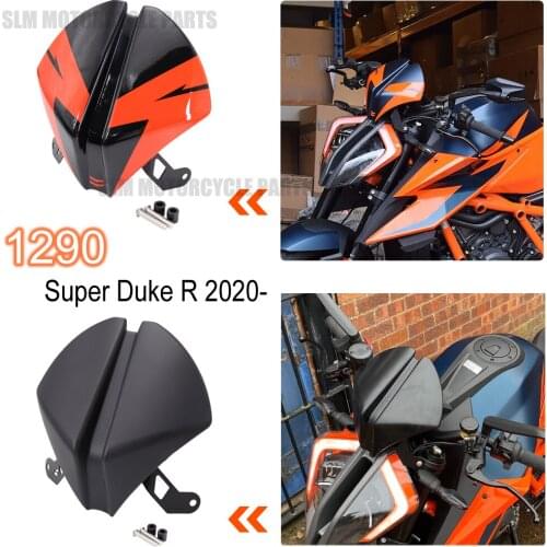 NEW Motorcycle For 1290 Super Duke R 2020 2021 Rear Passenger Solo Seat Cowl Cover +Windshield Windscreen Airflow Wind Deflector
