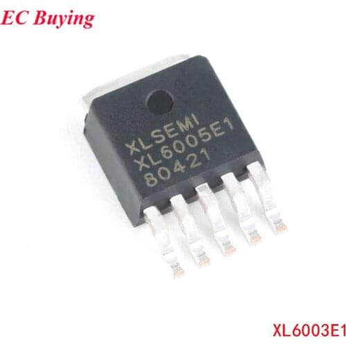 10pcs Original SMD XL6005E1 TO252-5 Step Down DC Power Converter Chip Step-Down Chip 180khz Integrated Circuit