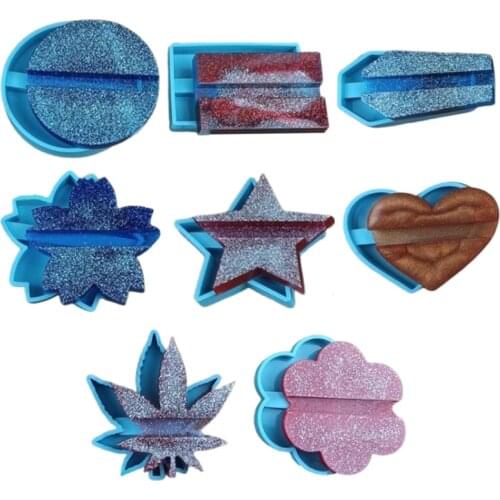 DIY Crafts Casting Tools Business Card Holder Epoxy Resin Mold Mobile Phone Stand Silicone Mould