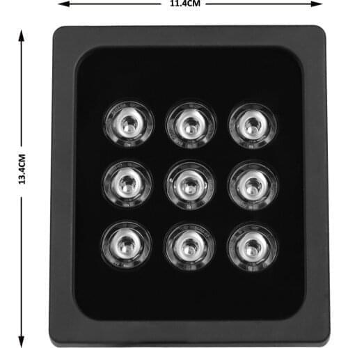 SI-9IR infrared light 9PCS IR Light CCTV Fill Leds Illuminator Infrared Lamp IP66 850nm Waterproof Night Vision for CCTV camera