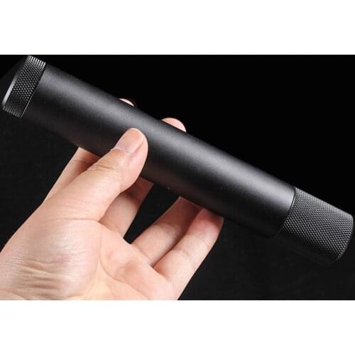 3 in 1 Zinc Alloy Cigar Tube W/ Cigar Holder Tobacco Silo Multi-Function Cigar Humidizer Tube Travel Portable