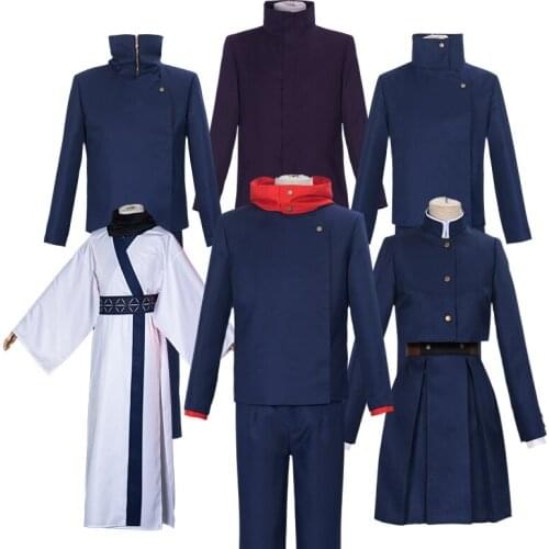 Jujutsu Kaisen cos Gojo Satoru/Yuji Itadori/Fushiguro Megumi/Kugisaki Nobara anime man woman cosplay uniform costume full set