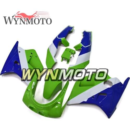 Complete ABS Plastic Green White Blue Round Light New Motorcycle Fairings For ZXR250 Year 89 90 1989 1990 Cowlings