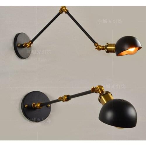 Vintage mirror light wall lamp crystal aisle bedroom bedside espelho luminaria de parede