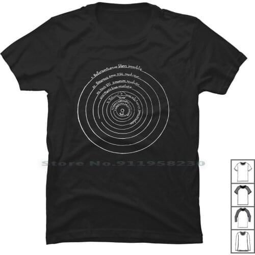 Order Of Heavenly Spheres Nicolaus Copernicus T Shirt T Shirt 100% Cotton Birthday Animals Sphere Nicola Heaven Comic Humor