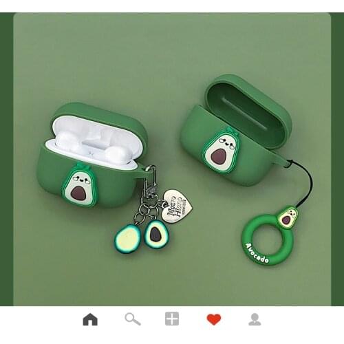 Charging case For Huawei Honor Earbuds X1 Case Cute Avocado Silicon Protect Cover Honor Choice Wireless Earbuds X1 TWS Case
