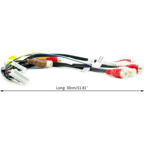 24Pin Plug Car Stereo Radio RCA Output Wire Harness Connector Adaptor Cable for AVIC-F900BT and AVICF90BT Dropship