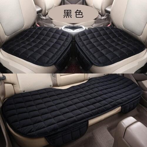Winter Warm Car Seat Cover Car Front/Rear/Full Set Seat Cushion Non-slip Short Plush Chair Auto Seat Cushion Protector Mat Pad