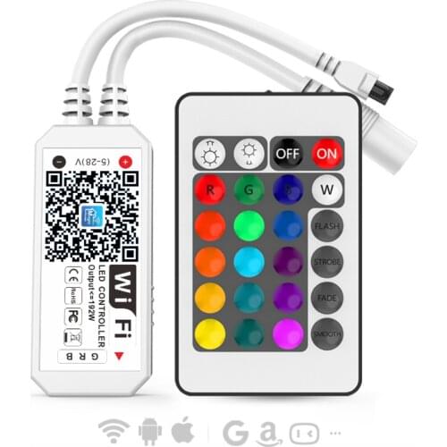 10 Sets a lot, Mini wifi IR remote controller Magic Home wifi RGB/W LED Controller, Alexa, Google home voice control for rgbw
