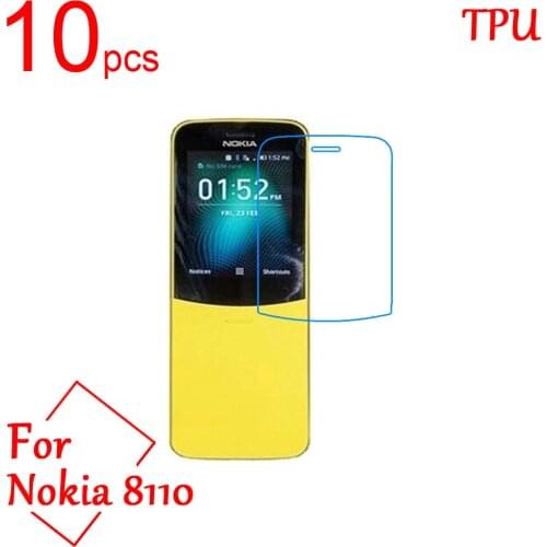 10pcs Ultra Clear TPU Soft LCD For Nokia 8110 Screen Protector Film Cover For Nokia 8110 4G Protective Film (Not Tempered glass)