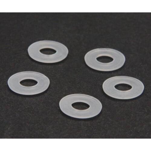 300Pcs White M3~M12 Nylon Washer Thickness 0.8~2mm Insulation Plumbing Leakproof Gasket Kit Seal Watertight Fitting OD 7.5~20mm