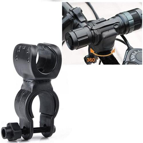 360 Degree Bicycle LED Flashlight Mount Holder for Bicycle Bike Torch Clip Clamp Flashlight Mount Bracket Flash Torch Holder