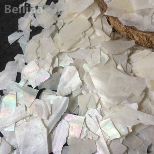 50g White Freshwater Shell Scrap Inlay DIY Craft Decoration Accessories Musical Instruments Manicure Nail Art Flakes Material