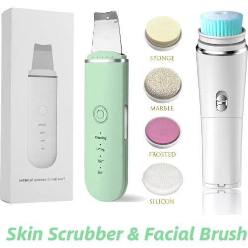 Ultrasonic Facial Cleaning Blackhead Remove Electric Skin Scrubber Pore Cleansing Face Brush Acne Remove Face Lifting Machine