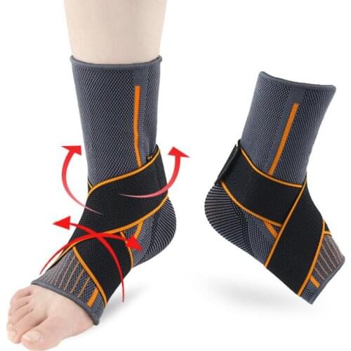 Ankle Support Brace,Elasticity Free Adjustment Protection Foot Bandage,Sprain Prevention Sport Fitness Guard Band 3.0