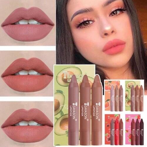 Velvet Matte Lipsticks Pencil Waterproof Long Lasting Stick Non-Stick Lip Lip Red Sexy Tint Pen Cup Makeup Makeup B4B1